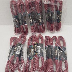 Bundle Lot DMD Craft Scrapbook Paper Wire Burgundy Red 8 yd